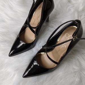 Jessica Simpson Camela Criss Cross Strap Pumps 7